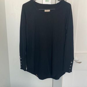 Sweaters | Black Sweater With Buttons 